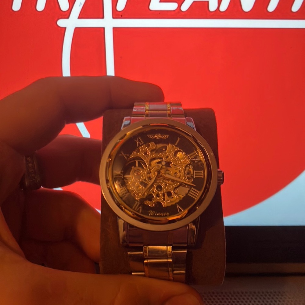 Mens watch!! Skeleton Winner brand